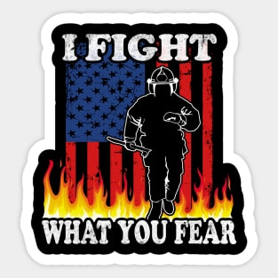 Fireman fight Fire Sticker